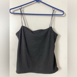Madewell Womens Medium Black Lined Spaghetti Strap Cami Top Size M
